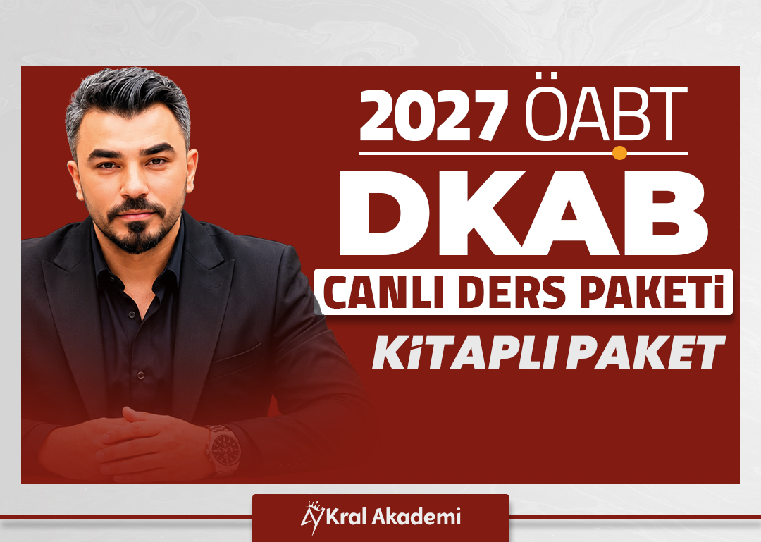 2027 Anonim Hoca ile DKAB ÖABT Canlı Ders Paketi (KİTAPLI PAKET)