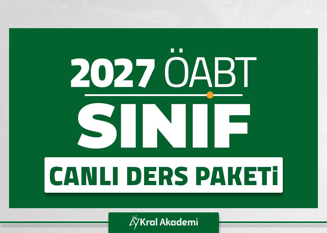 2027 SINIF ÖABT Canlı Ders Paketi