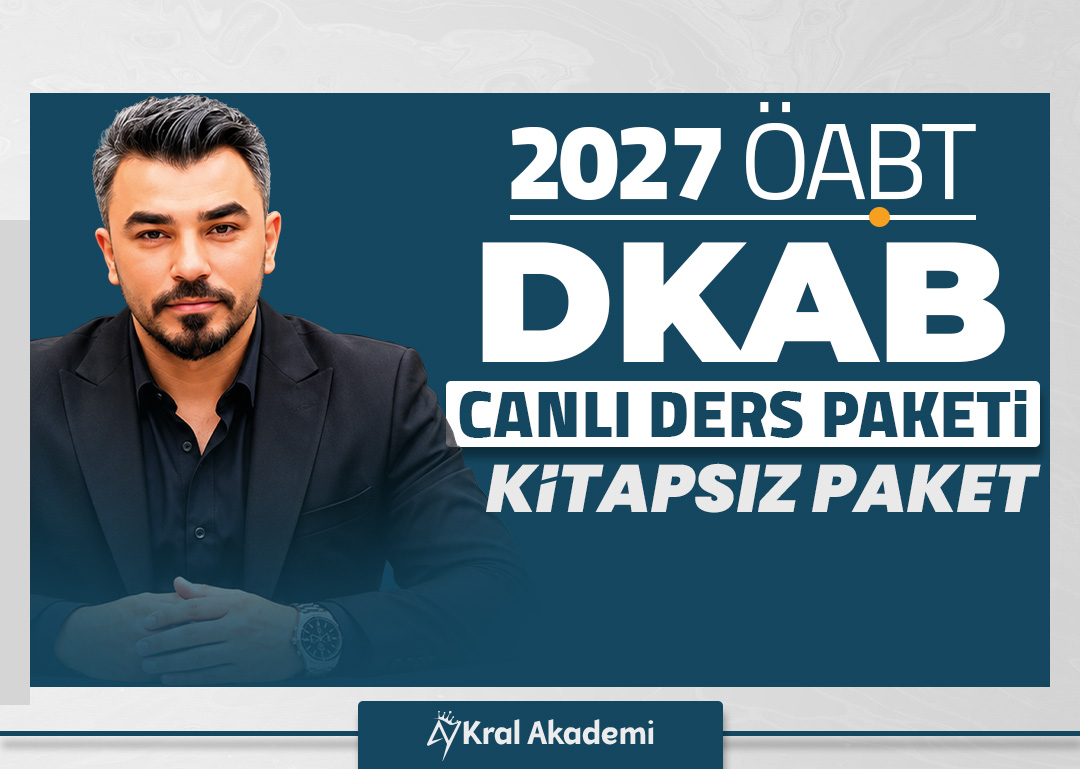 2027 Anonim Hoca ile DKAB ÖABT Canlı Ders Paketi (KİTAPSIZ PAKET)
