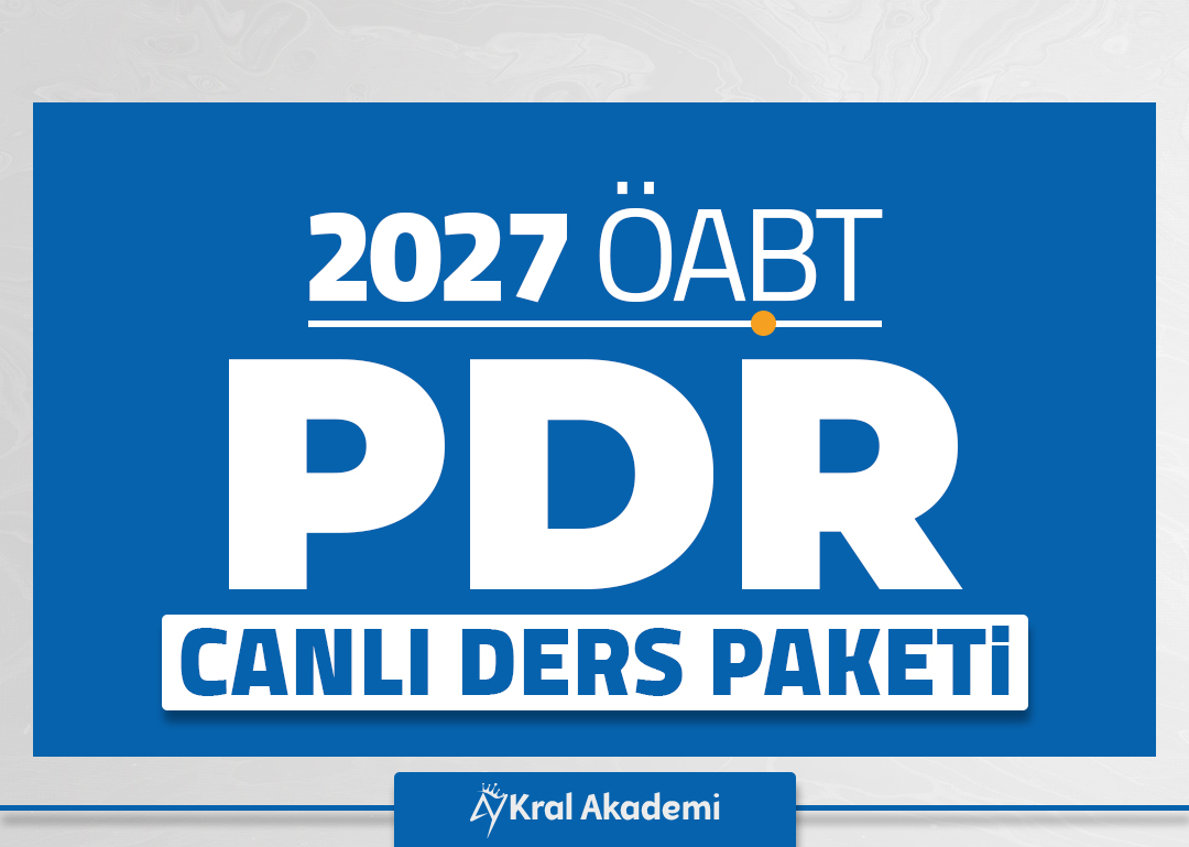 2027 PDR ÖABT Canlı Ders Paketi
