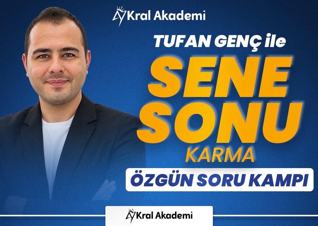 2027 Tufan GENÇ ile SENE SONU KARMA ÖZGÜN SORU KAMPI