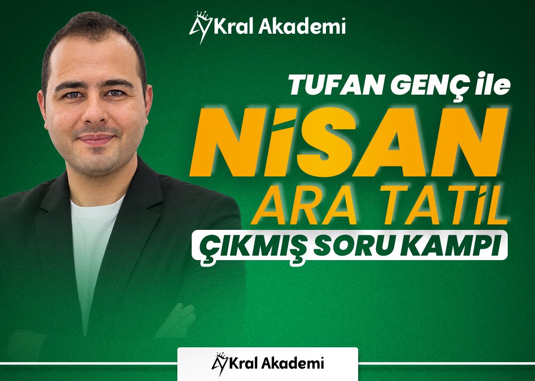 2027 Tufan GENÇ ile NİSAN ARA TATİL ÇIKMIŞ SORU KAMPI