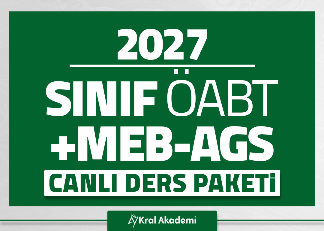 2027 SINIF ÖABT + MEB- AGS İkili Canlı Ders Paketi