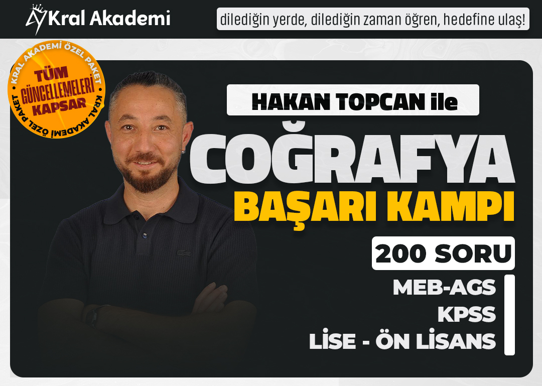 2026 Hakan TOPCAN ile Coğrafya Başarı Kampı (Video Ders Paketi)