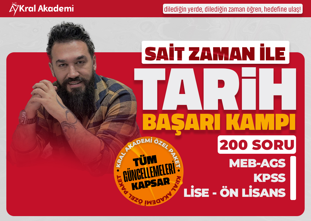 2026 SAİT ZAMAN İLE TARİH BAŞARI KAMPI (Video Ders Paketi)