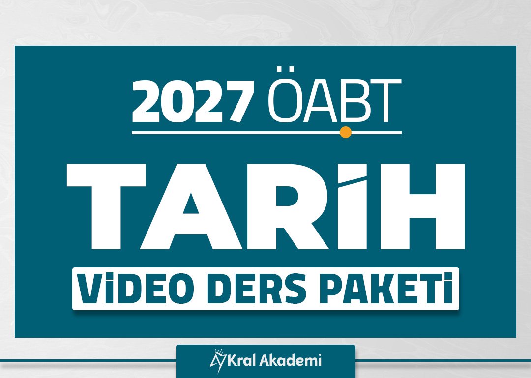 2027 TARİH ÖABT Video Ders Paketi