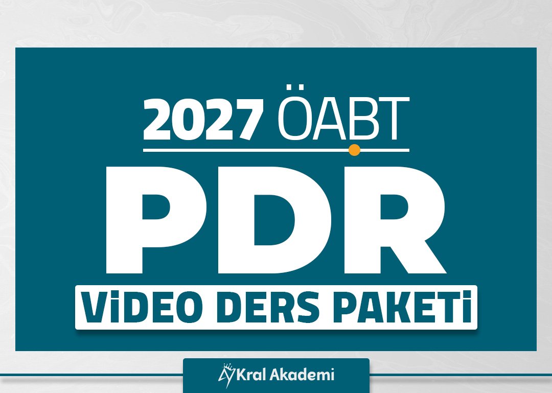 2027 PDR ÖABT Video Ders Paketi
